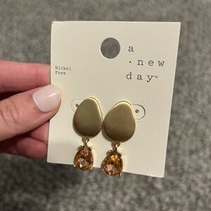 A New Day gold and pink earrings
